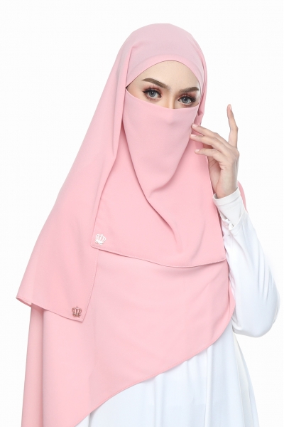 SHAWL HABIBI NIQAB SET - LIGHT PINK